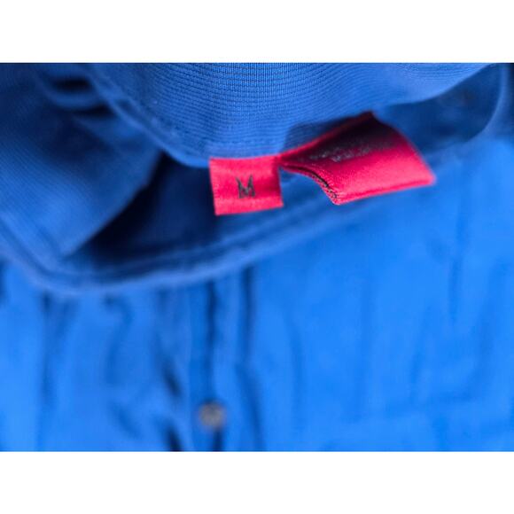 Hugo Hugo Boss Blue Pinstripe Slim Fit Button Up Shirt Men's Size Medium - Picture 3 of 7